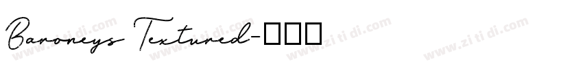Baroneys Textured字体转换